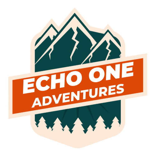 Echo One Adventures mountain and forest logo