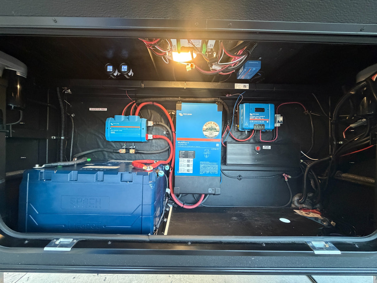 Jordan’s Epoch battery and Victron power system in a Grand Design Reflection 303RLS